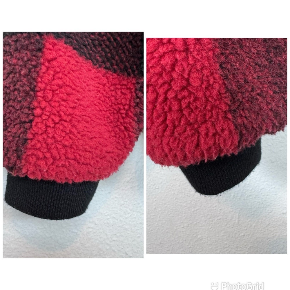American Eagle Buffalo Plaid‎ Jacket Women's XS Popover Sweater Winter Christmas - Picture 12 of 12